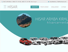 Tablet Screenshot of hisarcarrental.com